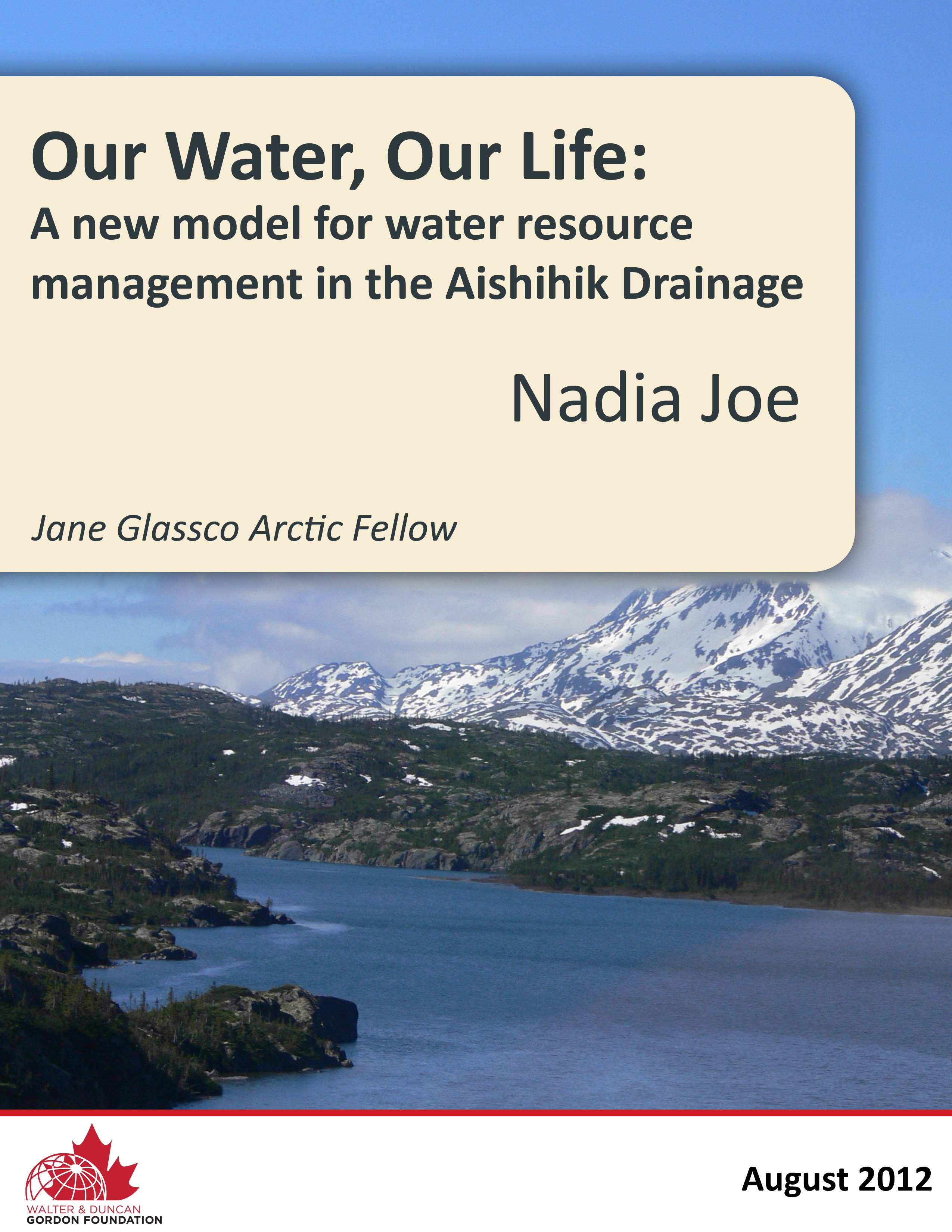 JGNF_2012_Nadia_OurWaterOurLife_COVERONLY