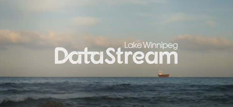 The text Lake Winnipeg DataStream is shown in the picture